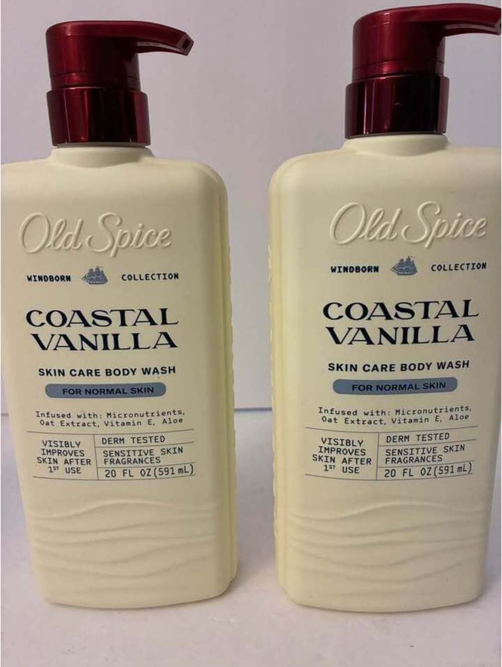 Old Spice Windborn Collection Coastal Vanilla Body Wash 2-Pack
